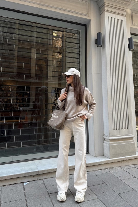 Beige Palazzo Jean Bej