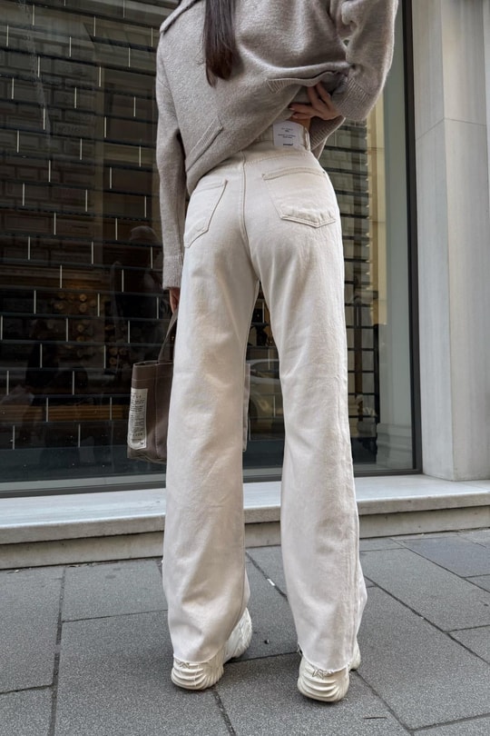 Beige Palazzo Jean Bej