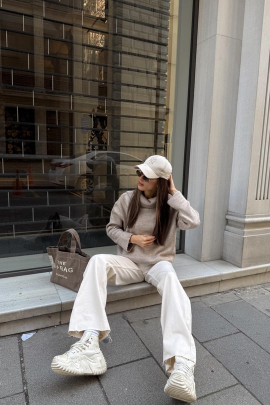 Beige Palazzo Jean Bej