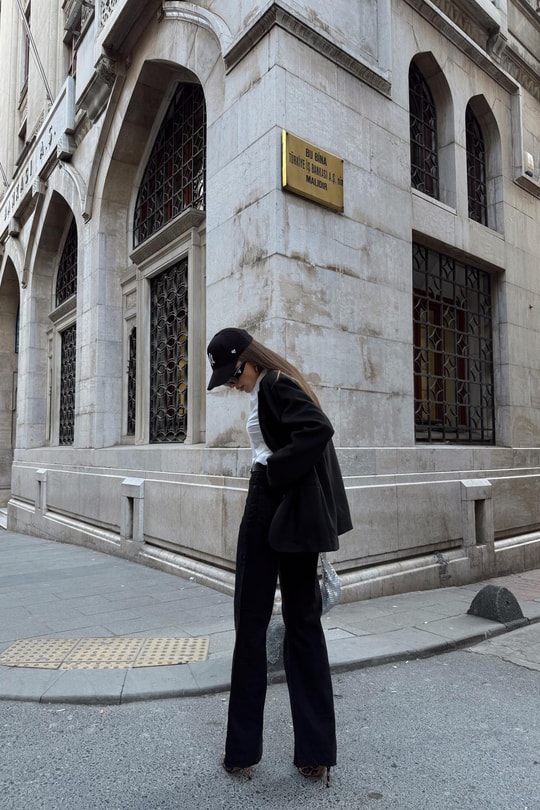 Black Palazzo Jean Siyah
