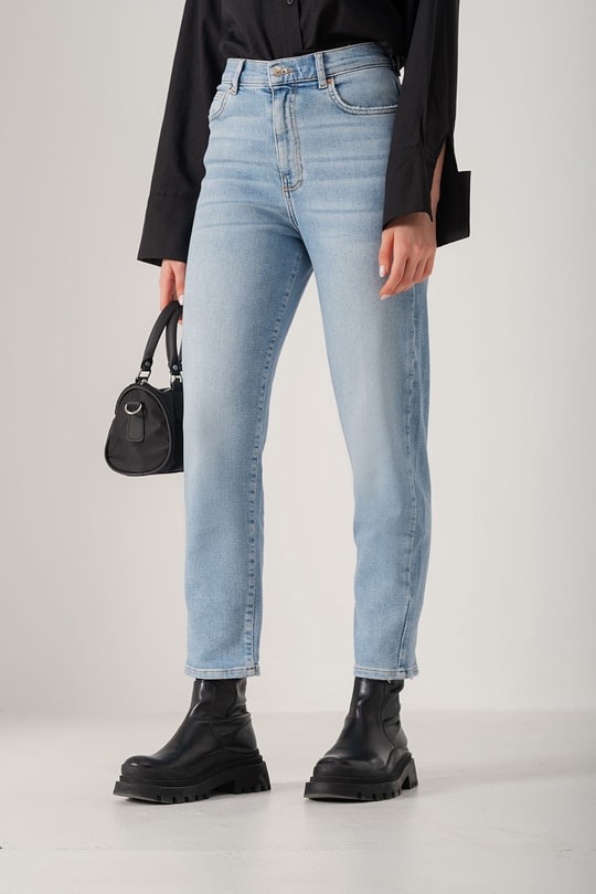 Comfy Mom Jean Açık Mavi