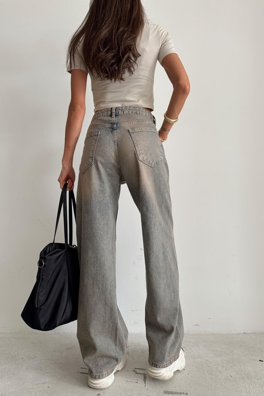 Line Baggy Jean Yeşil