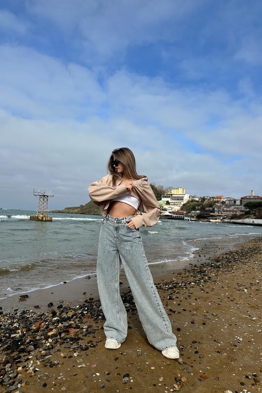 Mohair Tasarım Jean Buz Mavi
