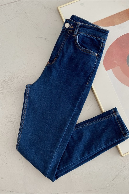 Skinny Fit Jean Koyu Mavi