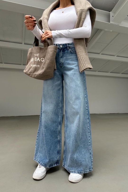 Street Baggy Jean Açık Mavi