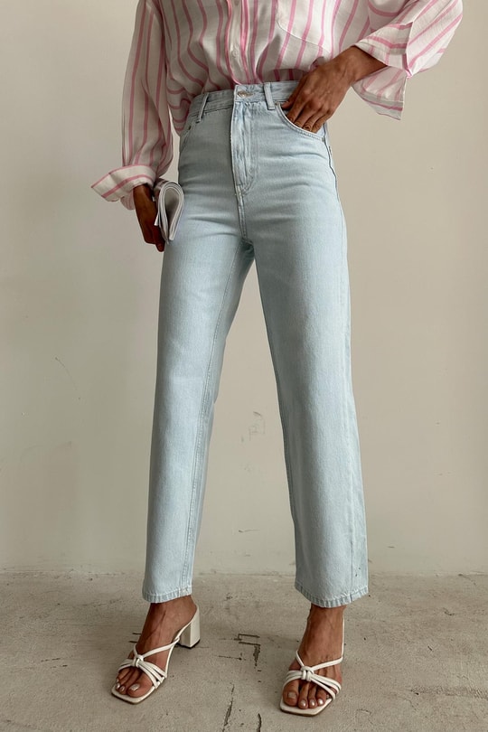 Wide Leg Jean Mavi