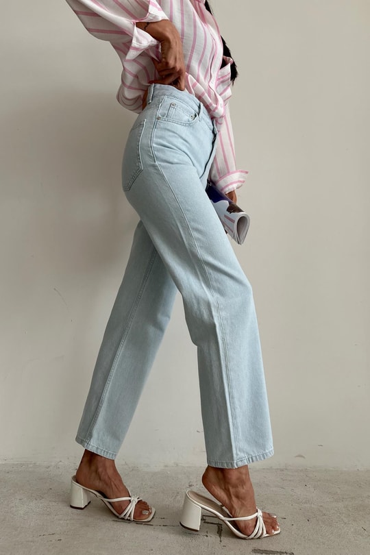 Wide Leg Jean Mavi