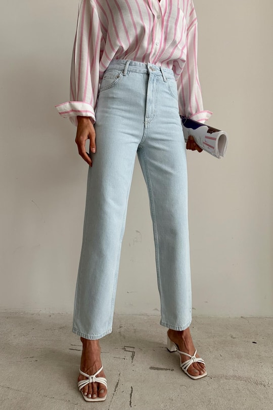 Wide Leg Jean Mavi