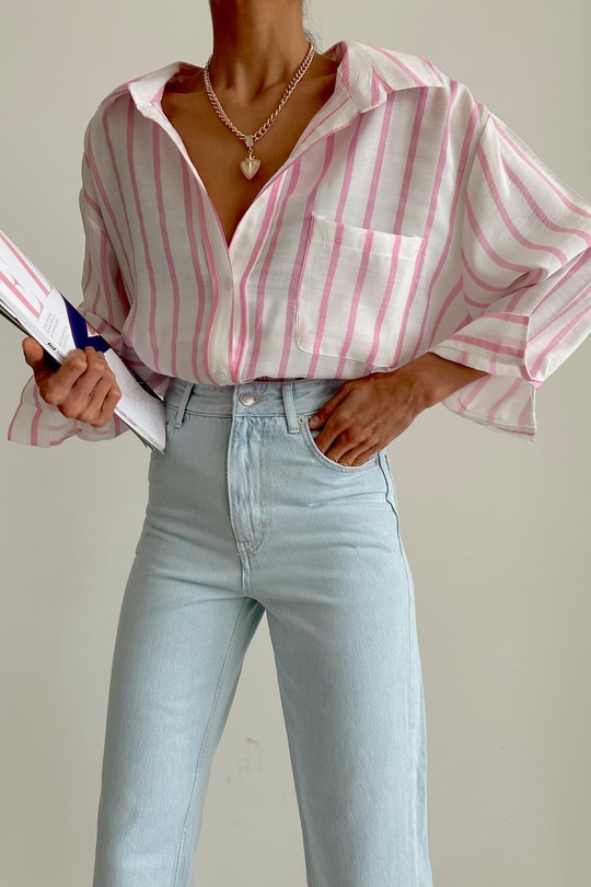 Wide Leg Jean Mavi