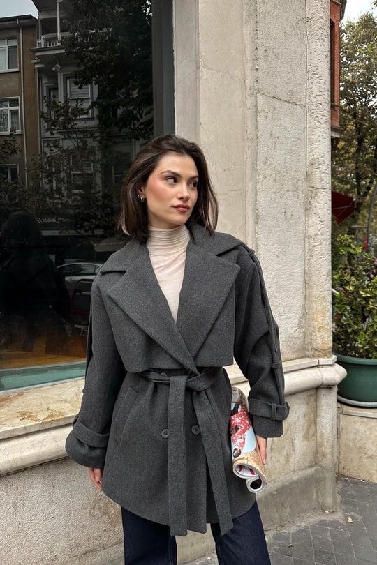 Kuşaklı Kısa Kaban Antrasit