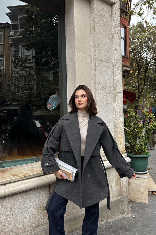 Kuşaklı Kısa Kaban Antrasit