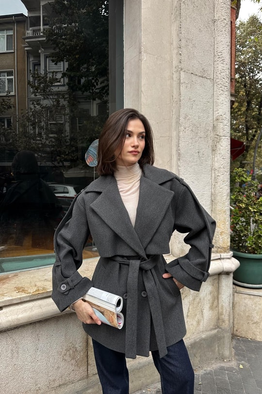 Kuşaklı Kısa Kaban Antrasit