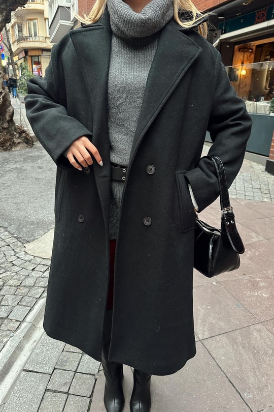 Oversize Kaban Siyah