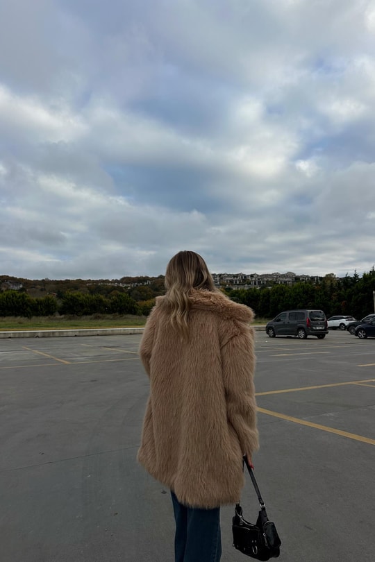 Suni Midi Kürk Camel
