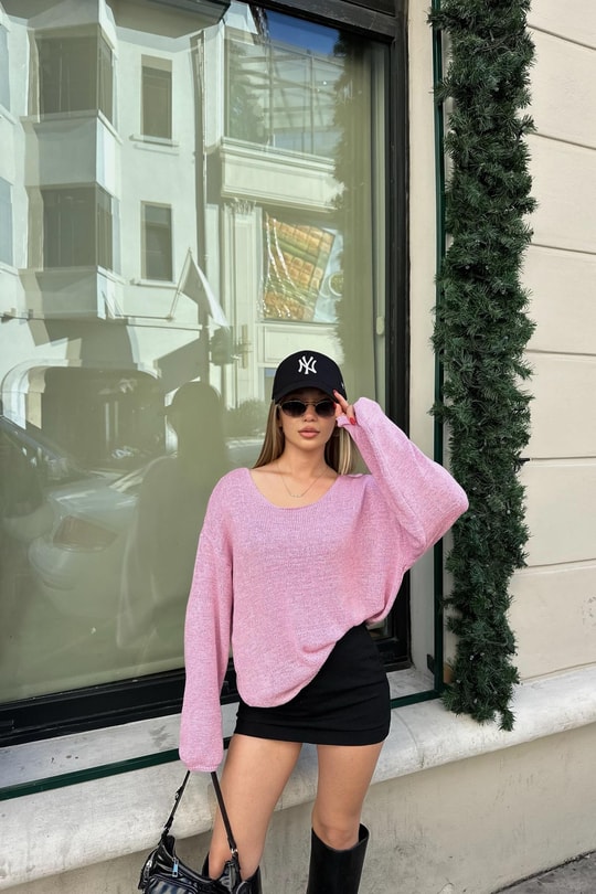 Merserize Triko Pembe