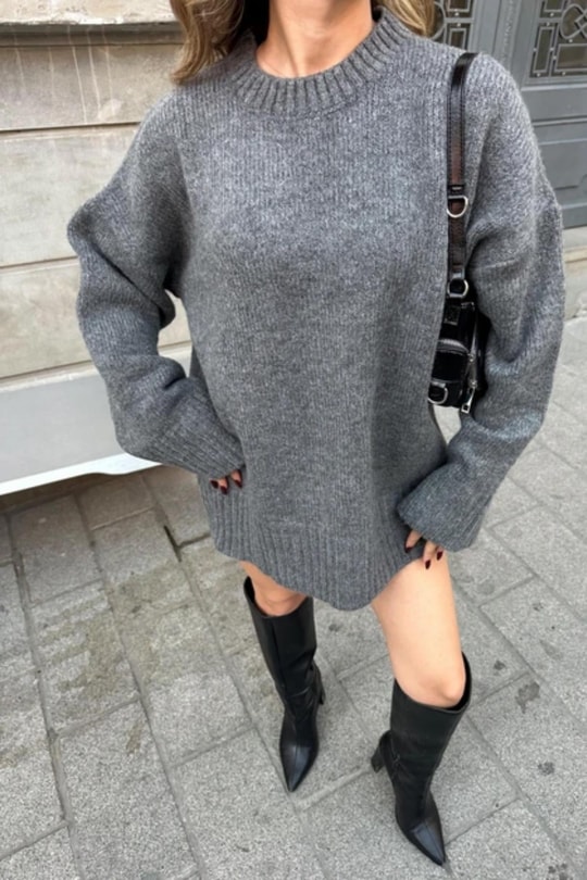 Oversize Kazak Antrasit