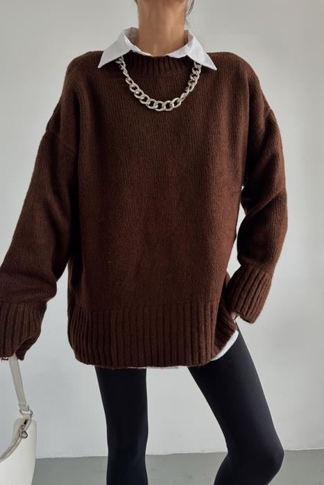 Oversize Kazak Kahve