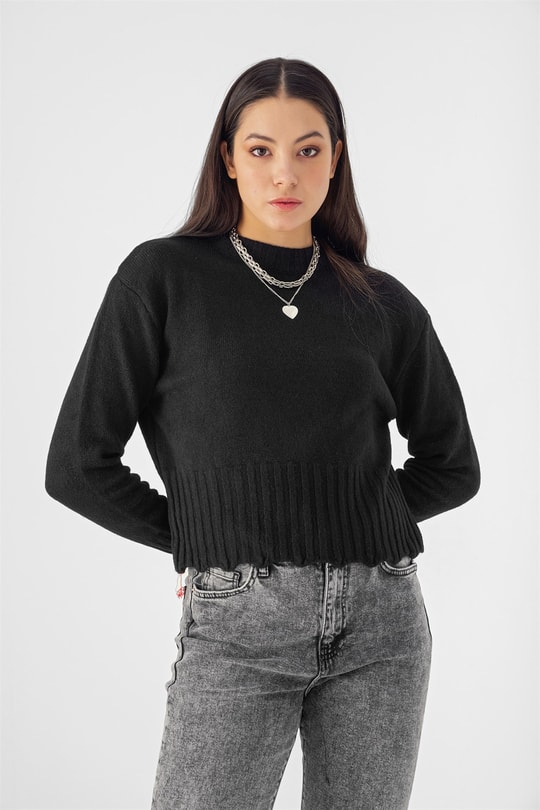 Oversize Kazak Siyah