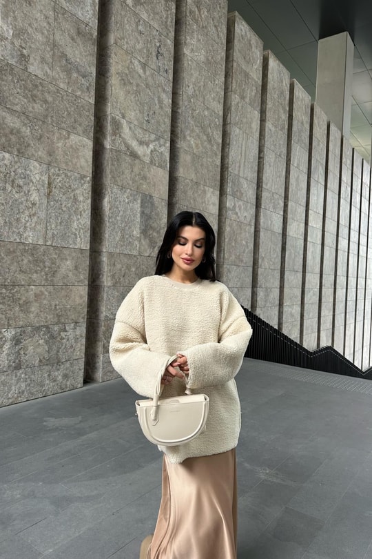 Puffer Oversize Kazak Bej