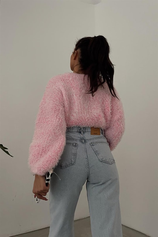Yumoş Crop Kazak Pembe