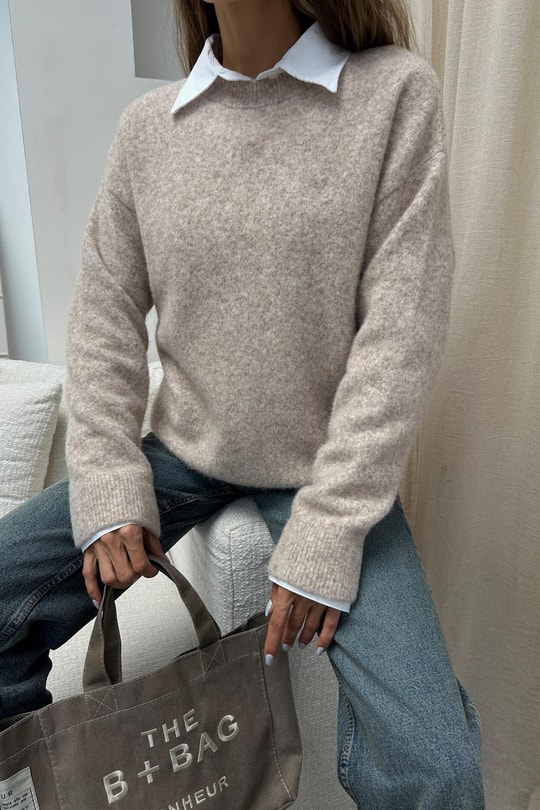 Yumuşak Tüylü Oversize Kazxak Taş