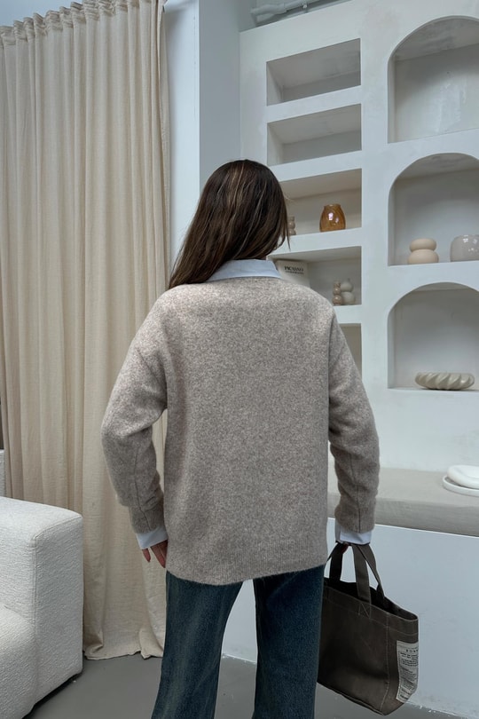 Yumuşak Tüylü Oversize Kazxak Taş