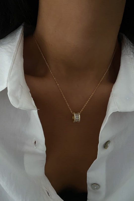 Big Charm Kolye Gold