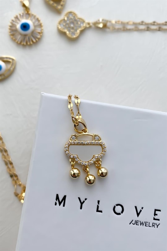 Bulut Zirkon Kolye Gold