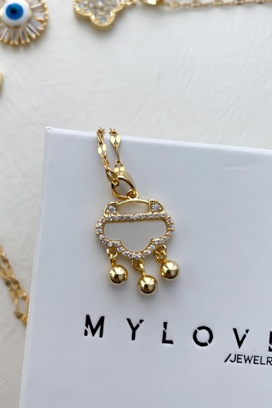 Bulut Zirkon Kolye Gold