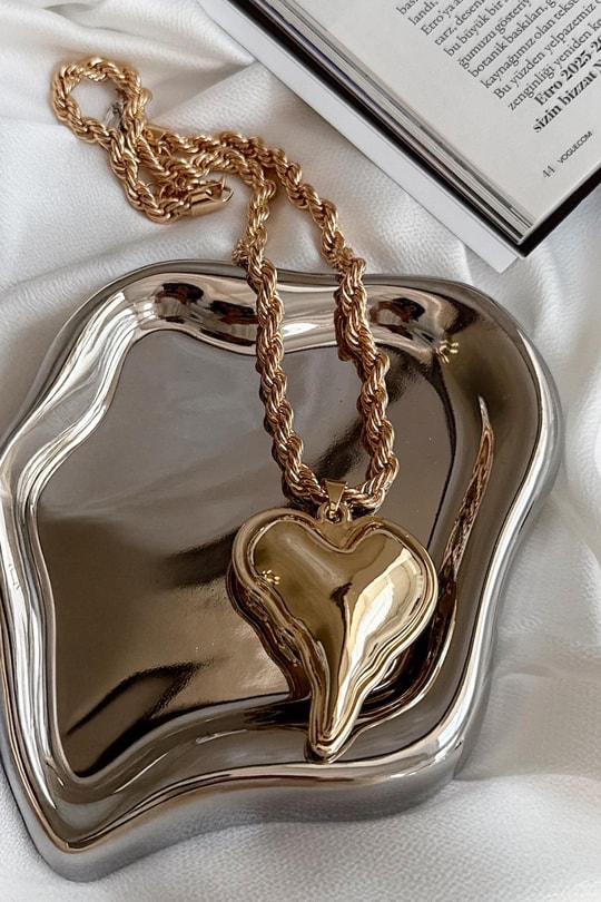 Love Uzun Kolye Gold