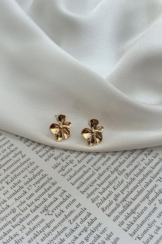 Flower Küpe Gold