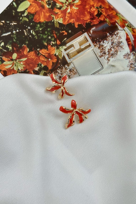 Flower Küpe Gül Kurusu