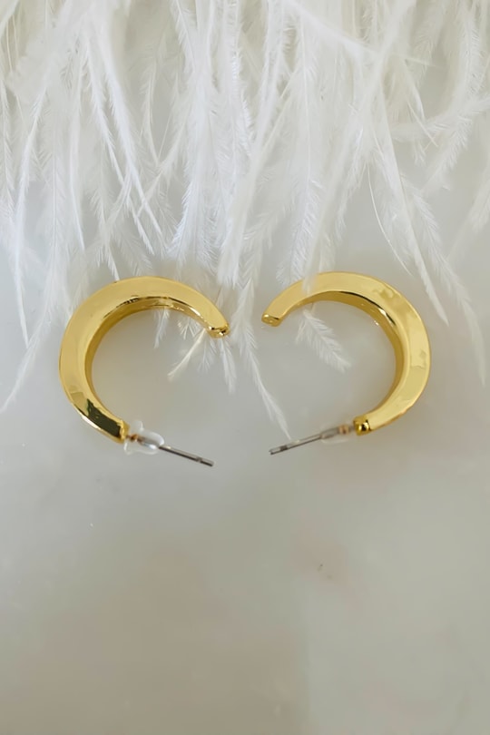 Halka Miande Küpe Gold