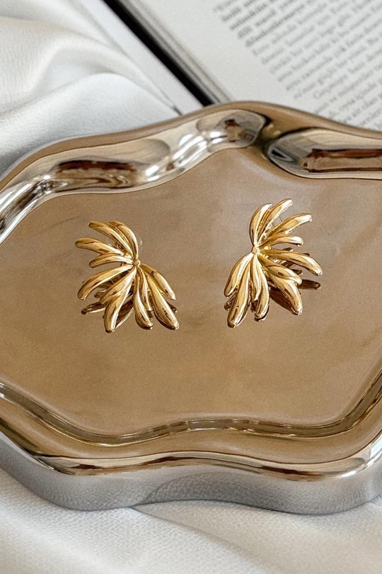 Saçak Gold Küpe Gold