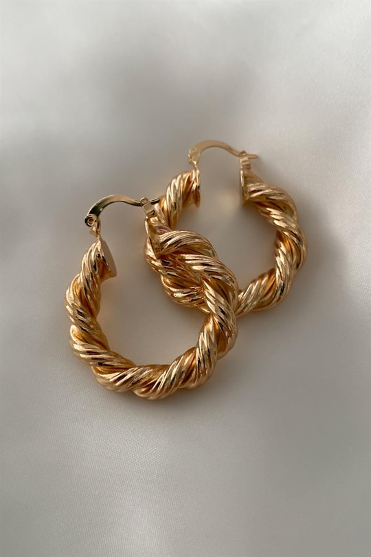 Sarmal Küpe Gold