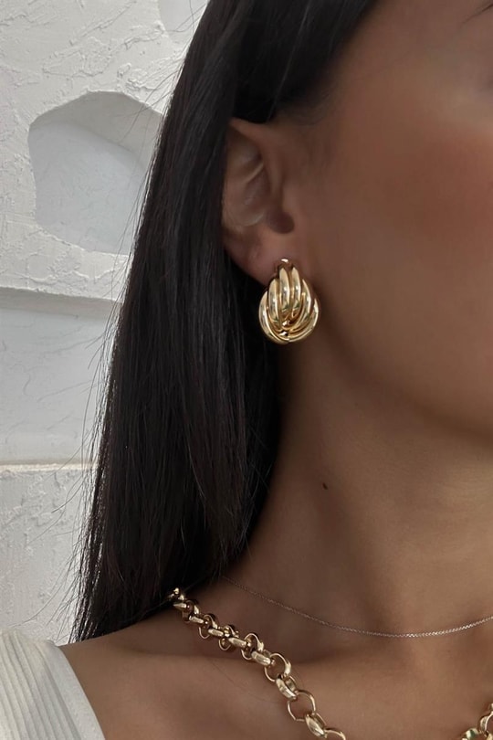 Sarmal Lea Küpe Gold