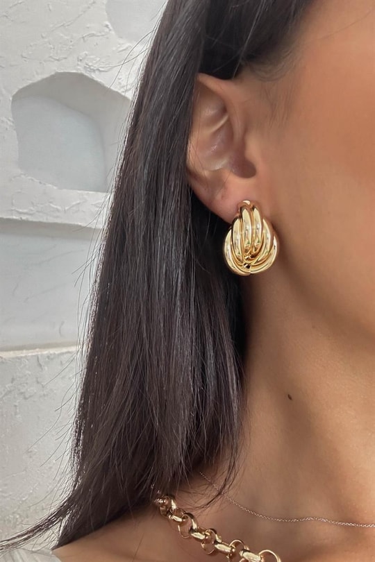Sarmal Lea Küpe Gold