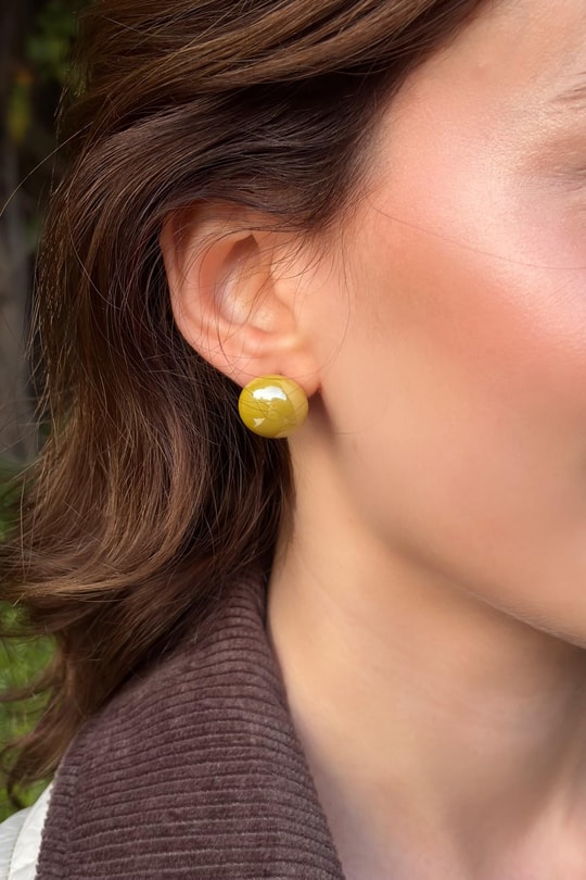 Serene Halo Küpe Gold