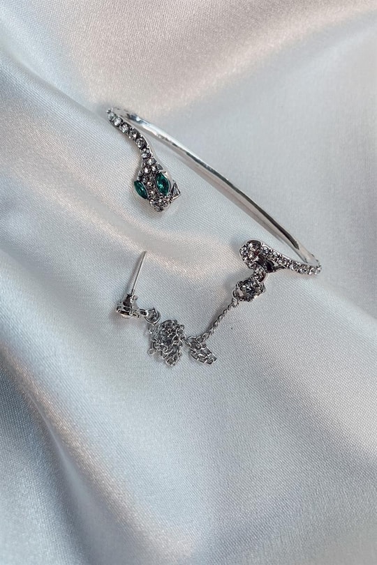 Snake Earcuff Gümüş