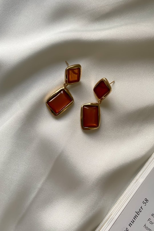 Vintage Duo Küpe Gold