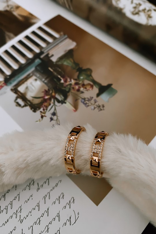 Zirkon Su Yolu Çevik Küpe Gold