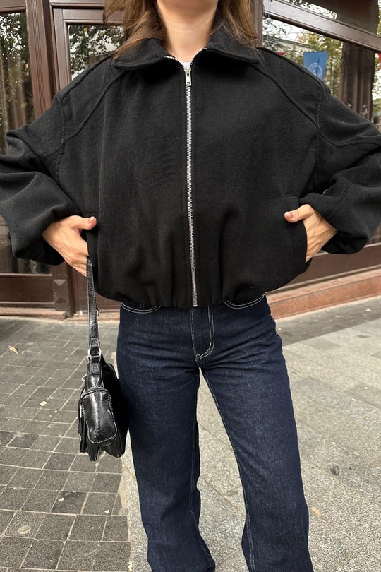 Bel Lastik Bomber Mont Siyah