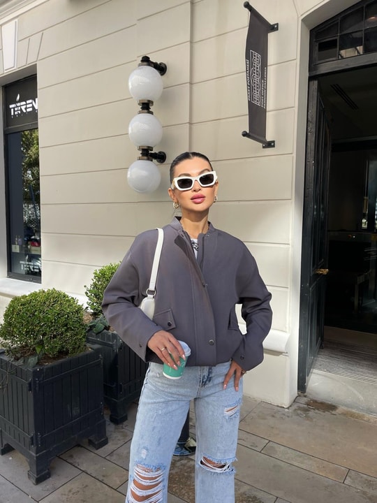 Çıtçıt Casual Bomber Mont Füme