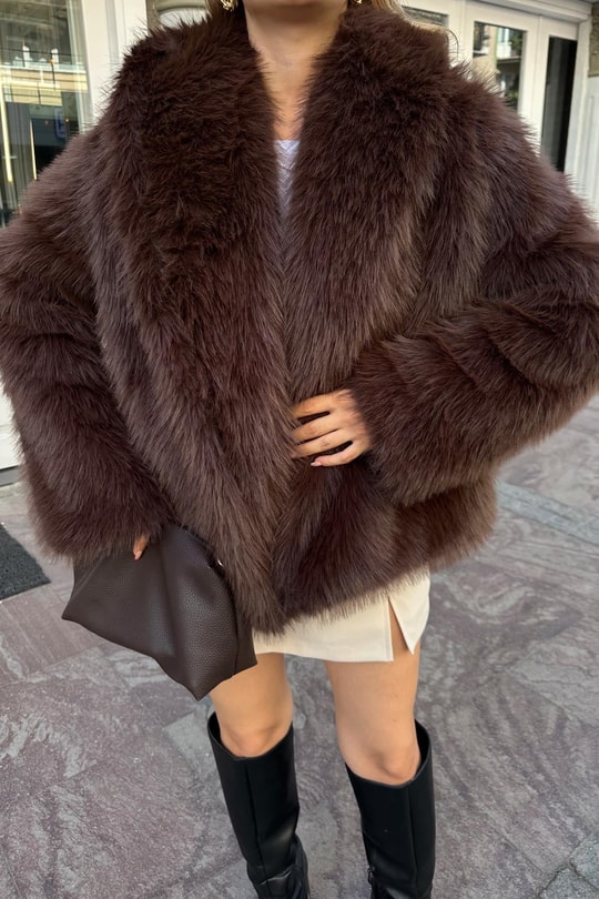 Luxury Suni Kürk Acı Kahve