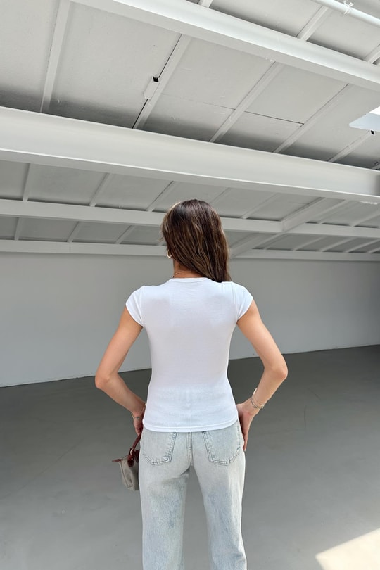 Basic Slimfit Tshirt Beyaz