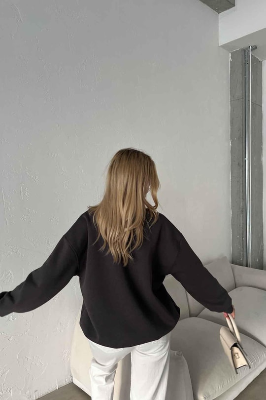 Oregon Nakışlı Sweatshirt Antrasit