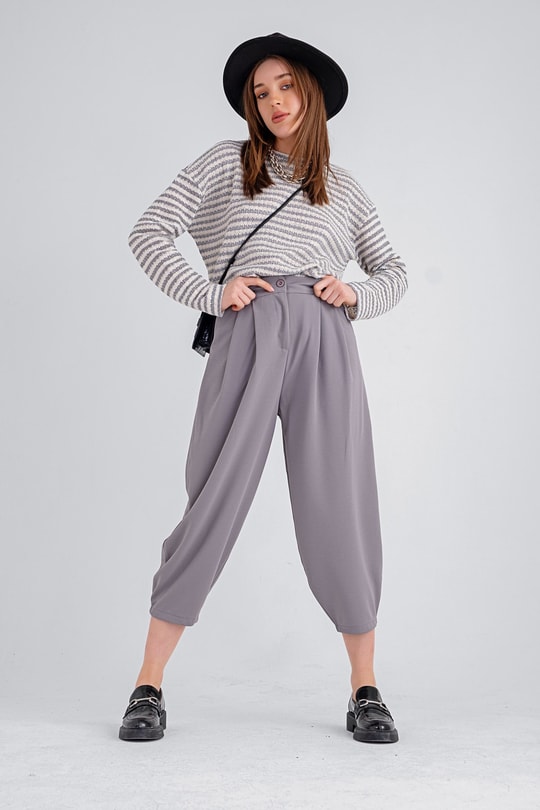 Baggy Pantolon Gri