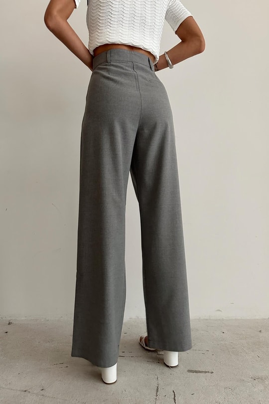 Cepli Palazzo Pantolon Koyu Gri