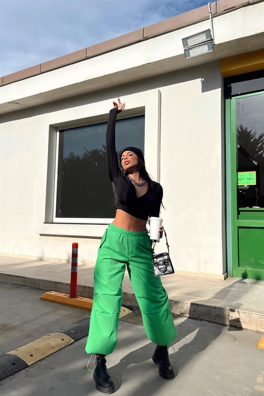 Jogger Trend Pantolon Açık Yeşil
