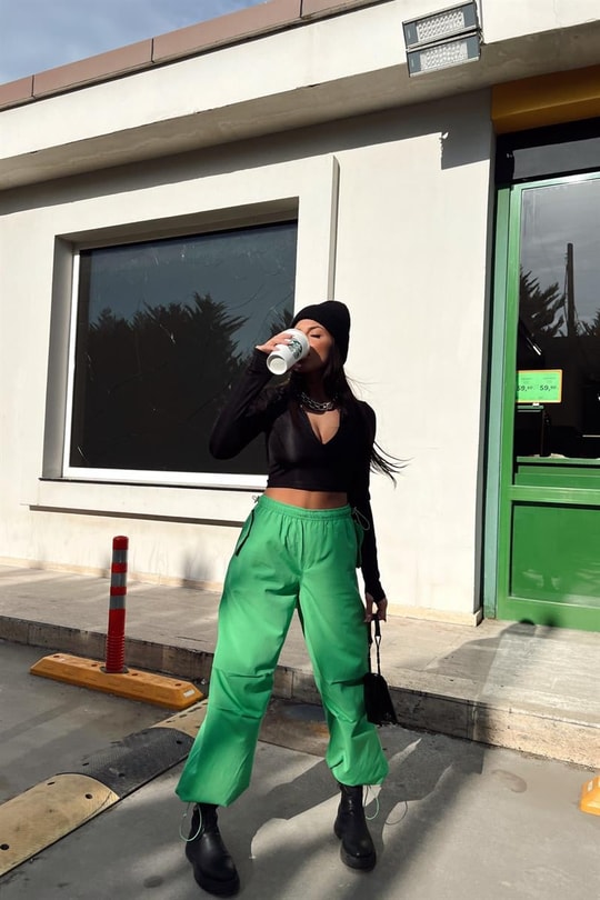 Jogger Trend Pantolon Açık Yeşil